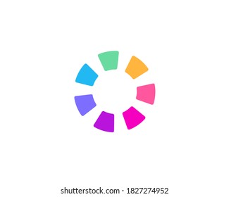 Abstract Logo Icon With Letter O Or Number 0