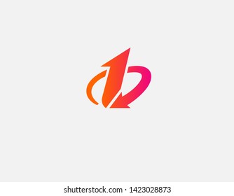 Abstract Logo Icon Number One Arrow Stock Vector (Royalty Free ...