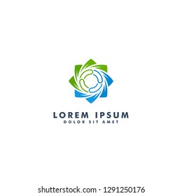 abstract logo, icon recycle vector