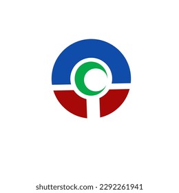 abstract logo icon, round logo, moon logo