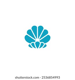 Icono de logotipo abstracto Shell Business Corporativo. Ilustración vectorial. icono de Vector de concha de perla de lujo