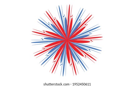abstract logo and icon vector illustration design
