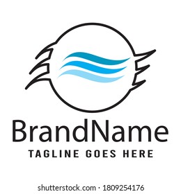 Abstract logo icon vector template.