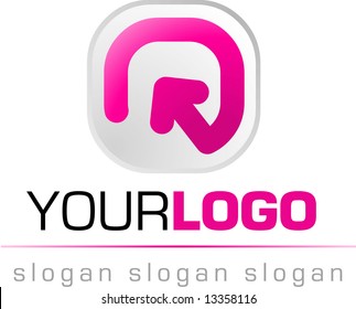 abstract logo and icon, vector web 2.0