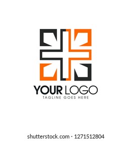 abstract logo icons, a modern vector design for industry and business that is global, cool logo for world development