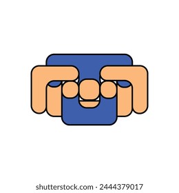 Logo Abstractas, ilustración del logotipo, Formas 