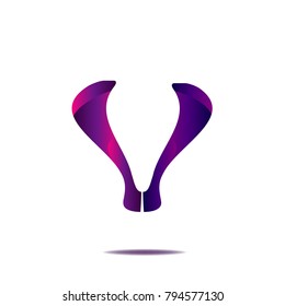 abstract logo illustration vector isolated on white background