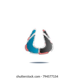 abstract logo illustration vector isolated on white background