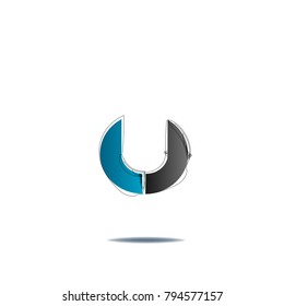 abstract logo illustration vector isolated on white background