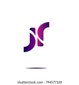 abstract logo illustration vector isolated on white background