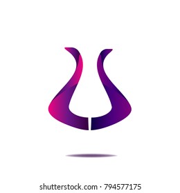abstract logo illustration vector isolated on white background