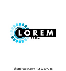 abstract logo, illustration vector with white background and lorem ipsum