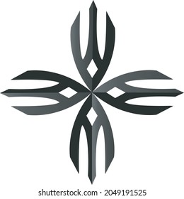 Abstract logo inspired by letter A in modern minimalist style. can be used for your branding needs, company logos and more