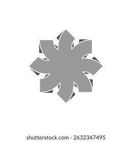 Logotipo abstracto de Formas de cinta interconectadas