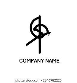Abstract logo isolated on white background vector illustration 