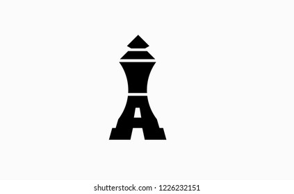 Abstract logo letter A