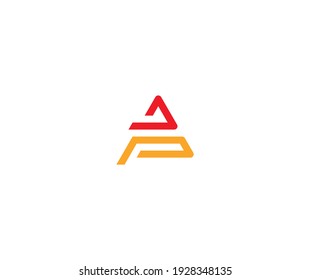 Abstract logo of letter AP