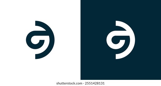 Abstract logo letter G circle, simple letter G logo