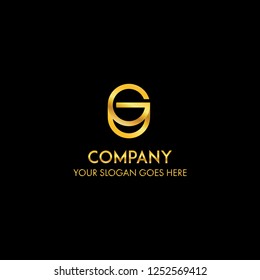 abstract logo Letter G and U concept