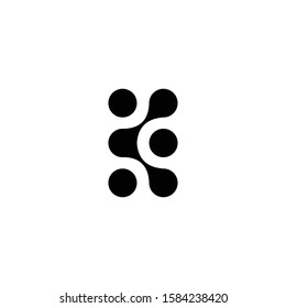Abstract logo. Letter K abstract logo concept. Minimalistic logo design. Creative logo. Beautiful and simple element.