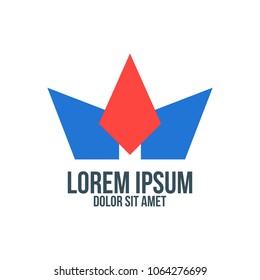 abstract logo letter m