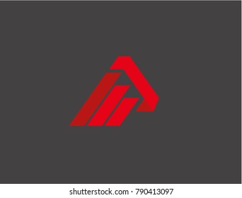 Abstract logo letter M and A