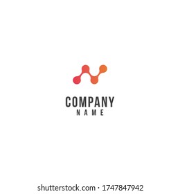 abstract logo of the letter N