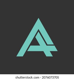 abstract logo letter A simple monogram