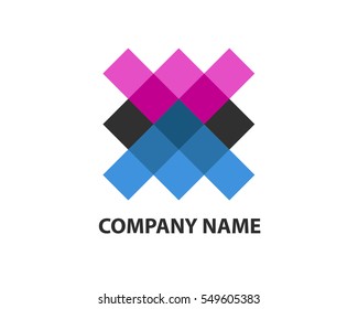 Abstract Logo Letter X Design template for business