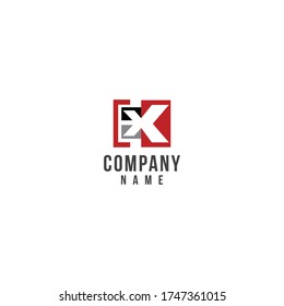 abstract logo of the letter X on a white background