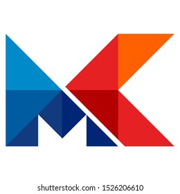 abstract logo letters M and С composition monogram