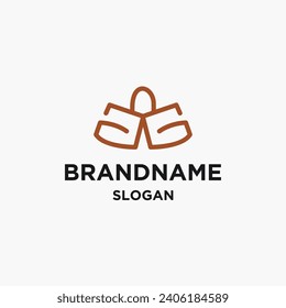 Abstract logo line vector illustration