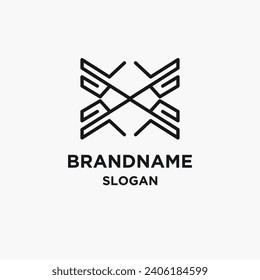 Abstract logo line vector illustration