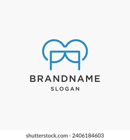 Abstract logo line vector illustration