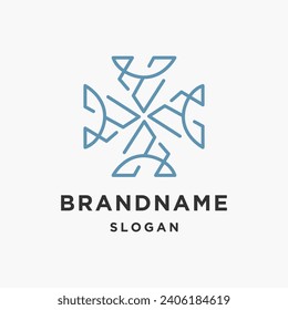 Abstract logo line vector illustration