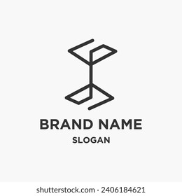Abstract logo line vector illustration