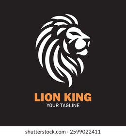 Abstract logo of a lion's head