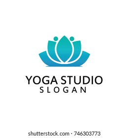 Abstract logo for lotus. vector illustration