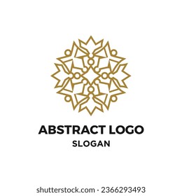 Logo abstracto diseño creativo de lujo