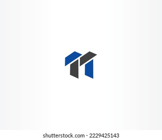 Abstract logo m letter concept for company design