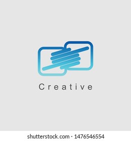 Abstract logo. Minimalist logo design. Creative logo. Beautiful and simple element.