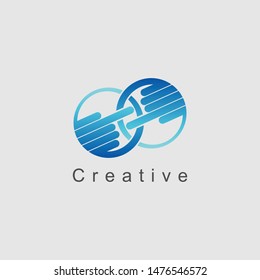 Abstract logo. Minimalist logo design. Creative logo. Beautiful and simple element.