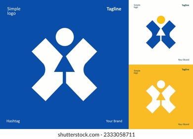 Abstract logo. Minimalist logo design. Creative logo. Beautiful and simple elements.