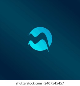 Logo abstracto. Diseño de logotipo minimalista. Logo creativo