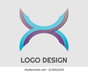 Abstract logo. Minimalistic design. Beautiful and simple element.