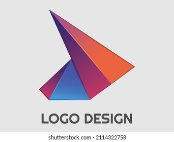 Abstract logo. Minimalistic design. Beautiful and simple element.