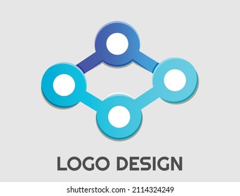 Abstract logo. Minimalistic design. Beautiful and simple element.