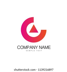 Abstract logo. Minimalistic logo design. Creative logo. Beautiful and simple element. Business design template logo icon. Vector color emblem sign.