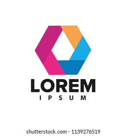 Abstract logo. Minimalistic logo design. Creative logo. Beautiful and simple element. Business design template logo icon. Vector color emblem sign.