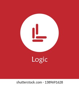 Abstract logo. Minimalistic logo design. Creative logo. Beautiful and simple element